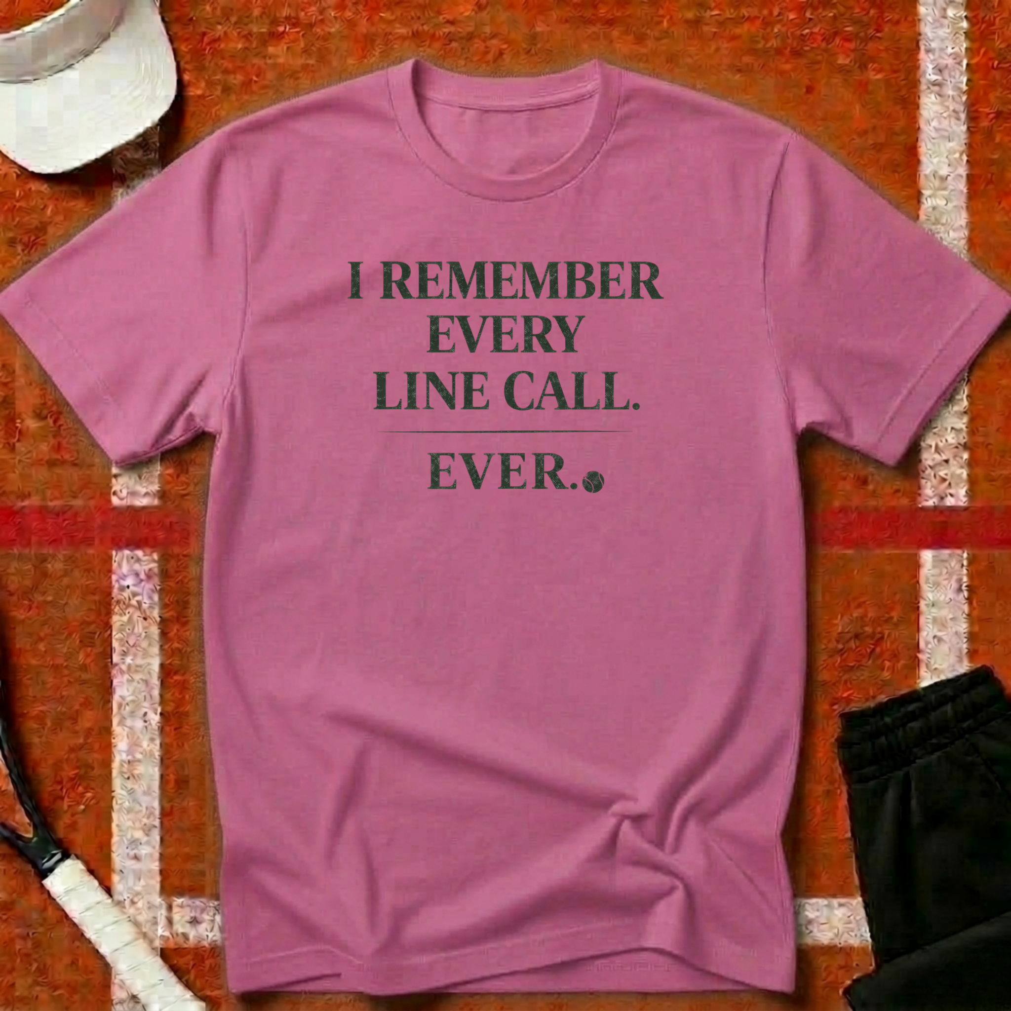 I Remember When I Was Good At Tennis T-Shirt in Azalea | Funny Tennis Gift | Unforced Club