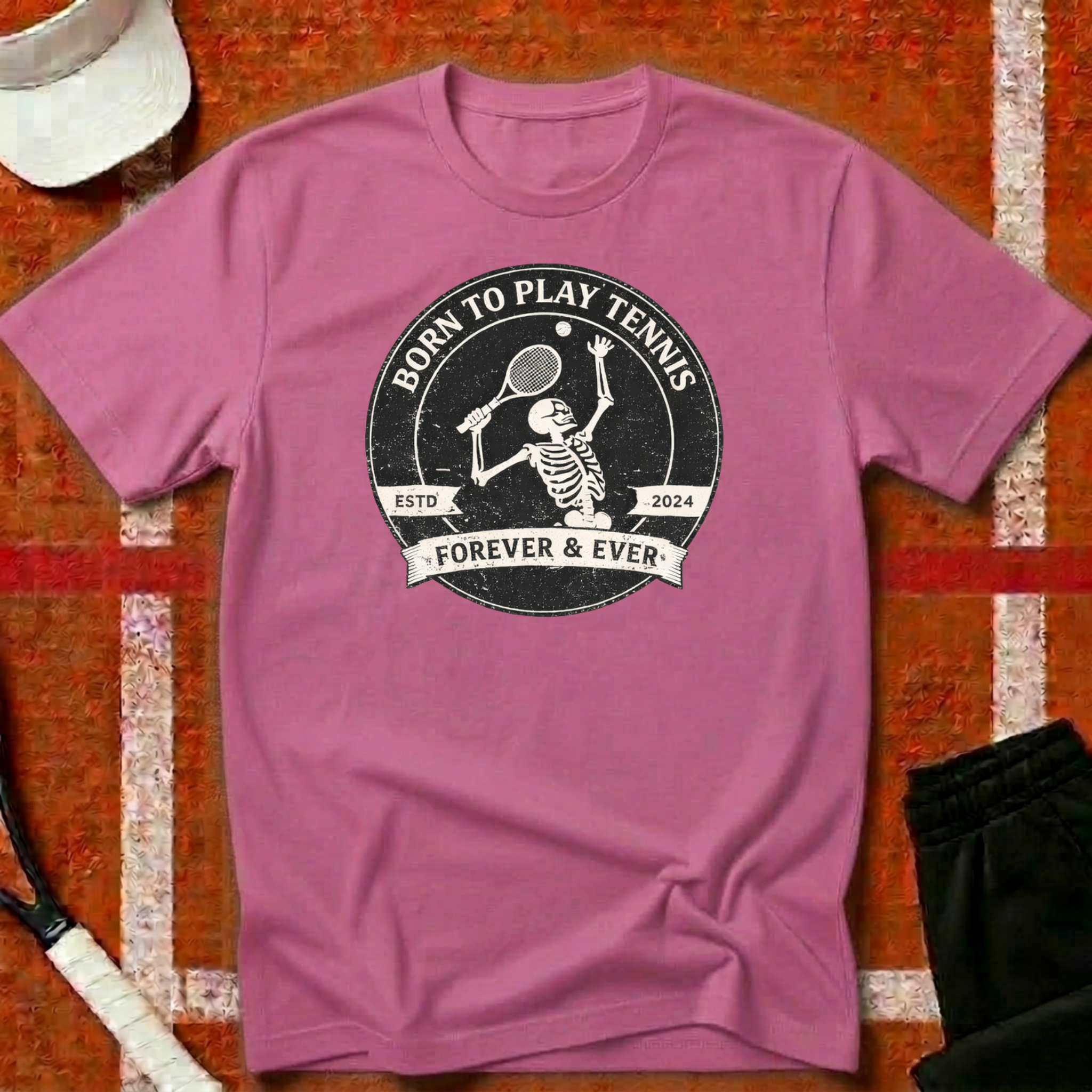 Born To Play Tennis T-Shirt | Funny Tennis T-Shirt | Unforced Club