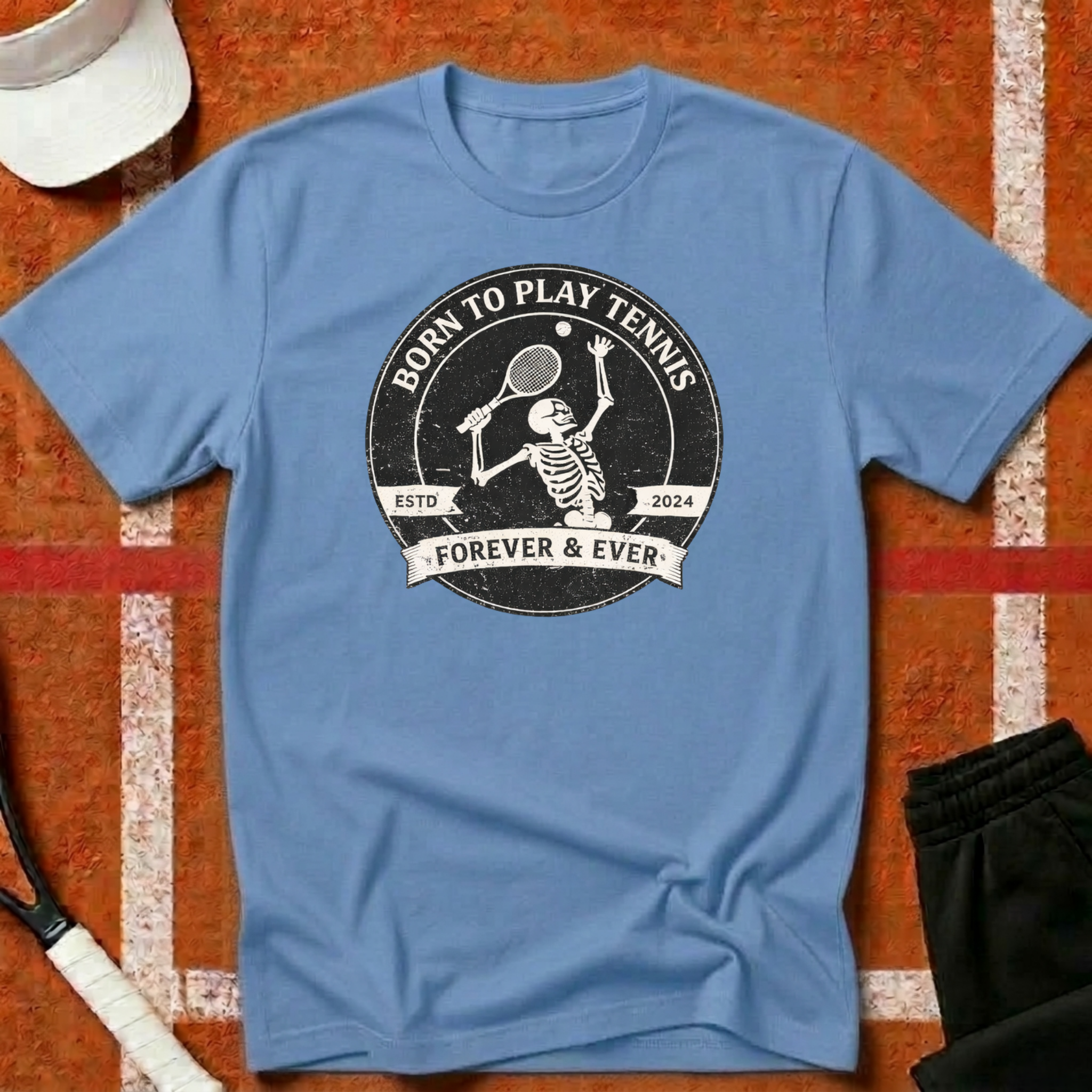 Born To Play Tennis T-Shirt | Funny Tennis T-Shirt | Unforced Club