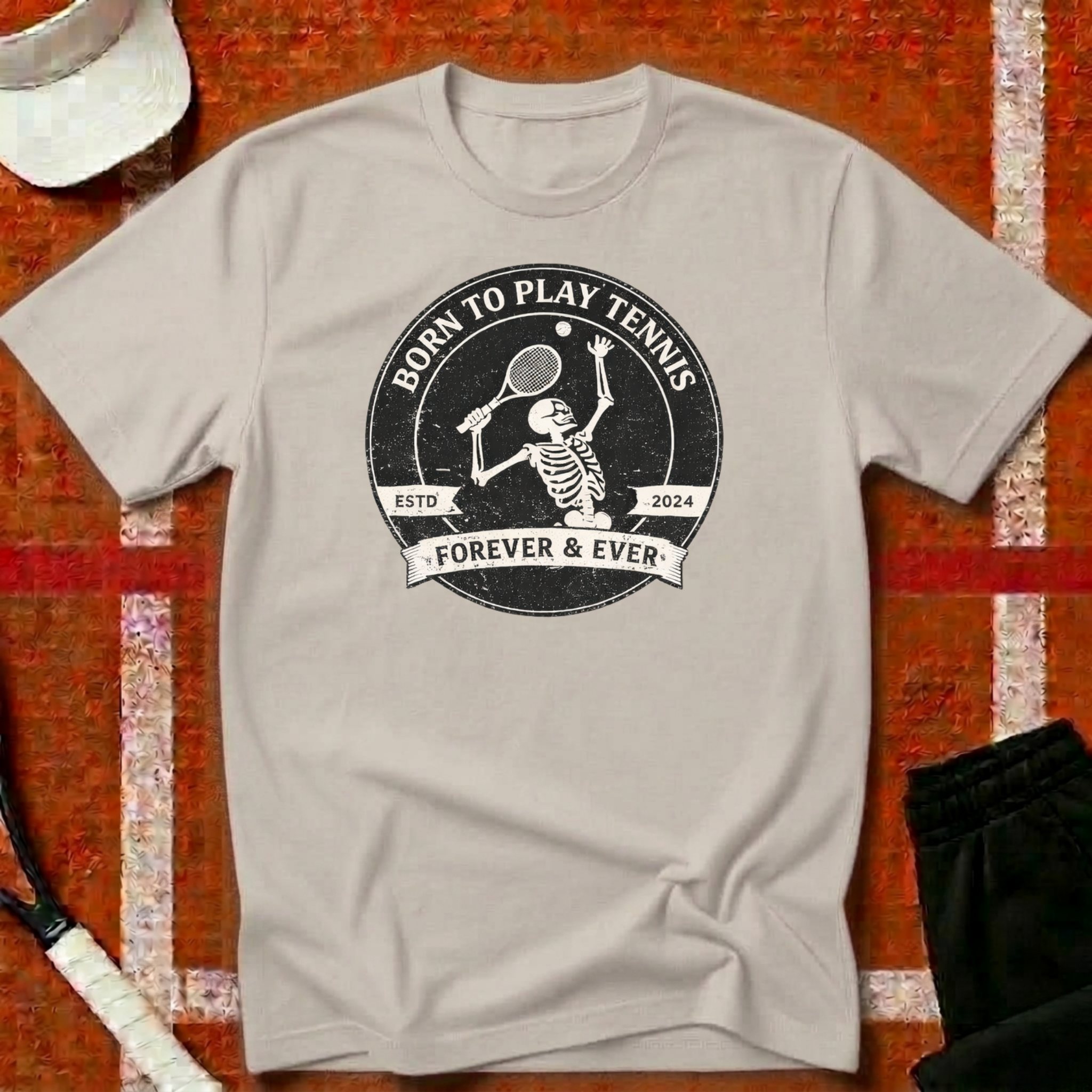 Born To Play Tennis T-Shirt | Funny Tennis T-Shirt | Unforced Club