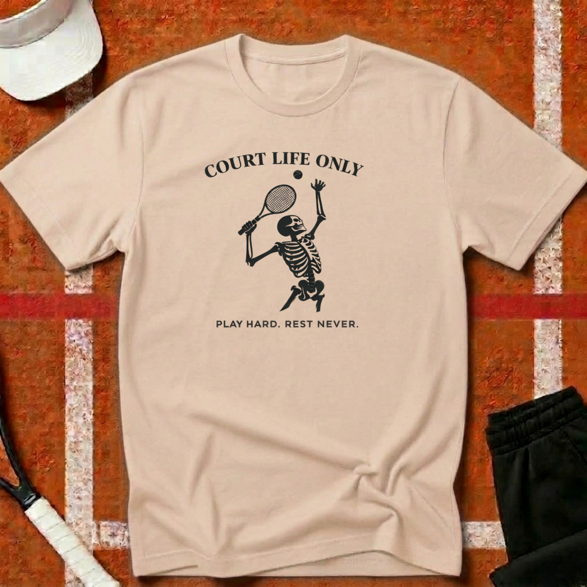 Court Life Only Tennis T-Shirt | Funny Tennis T-Shirt | Unforced Club