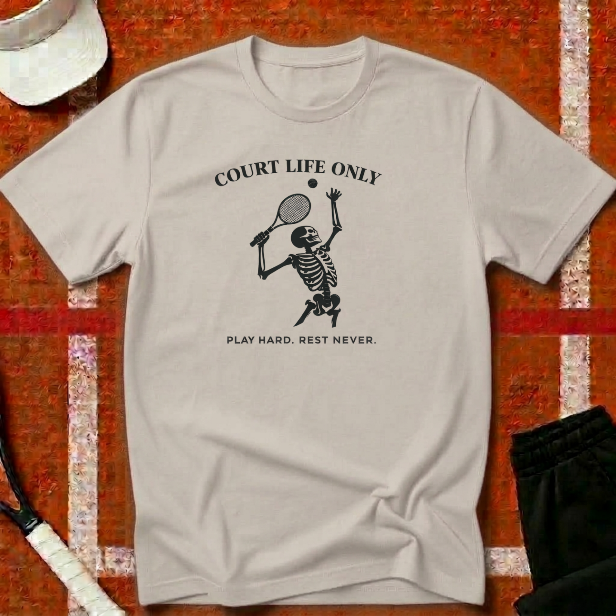 Court Life Only Tennis T-Shirt | Funny Tennis T-Shirt | Unforced Club