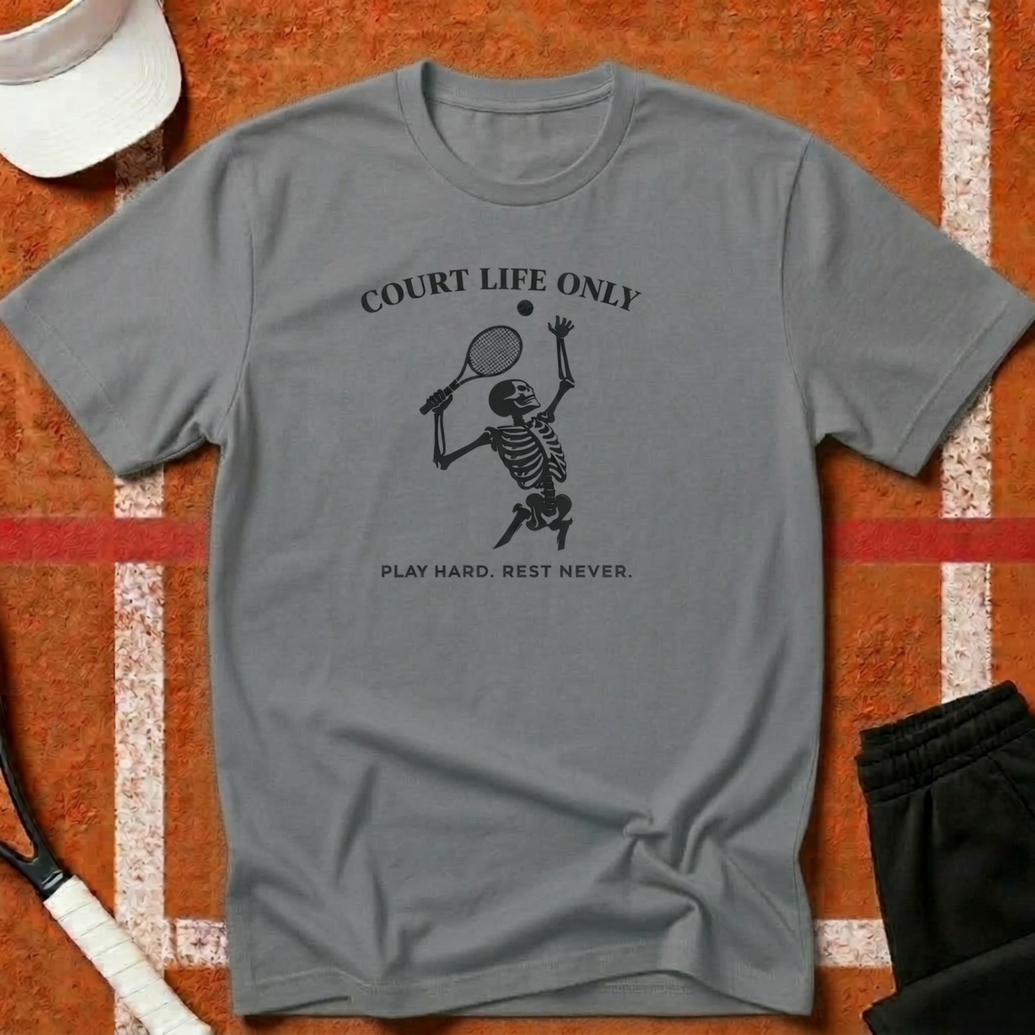 Court Life Only Tennis T-Shirt | Funny Tennis T-Shirt | Unforced Club